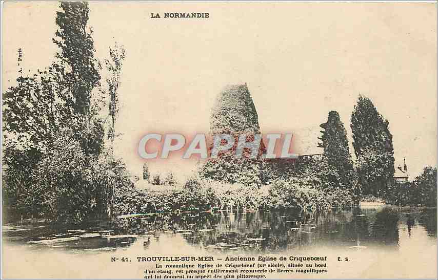CPA Trouville sur Mer Ancienne Eglise de Criqueboeuf 