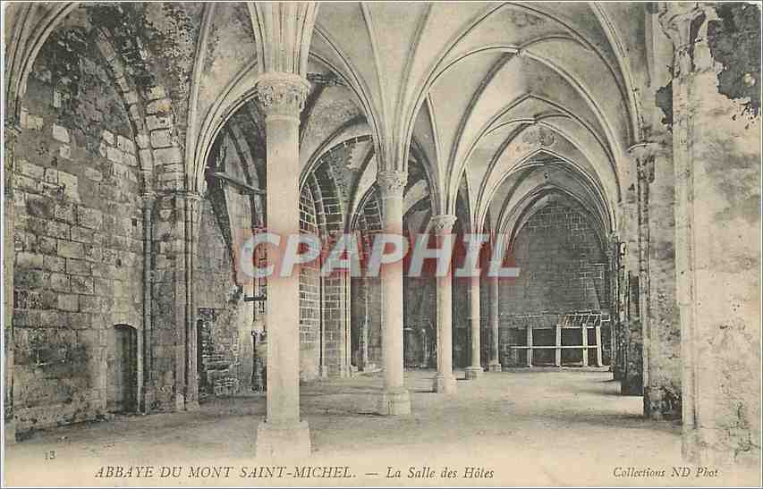 Abbaye du Mont-Saint-Michel — La Salle des Hôtes — Collections ND Phot