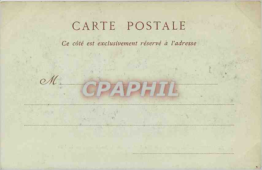 CPA Le Havre Perspective de la Rue de Paris prise du Jardin de l'Hotel de Ville  — Rückseite
