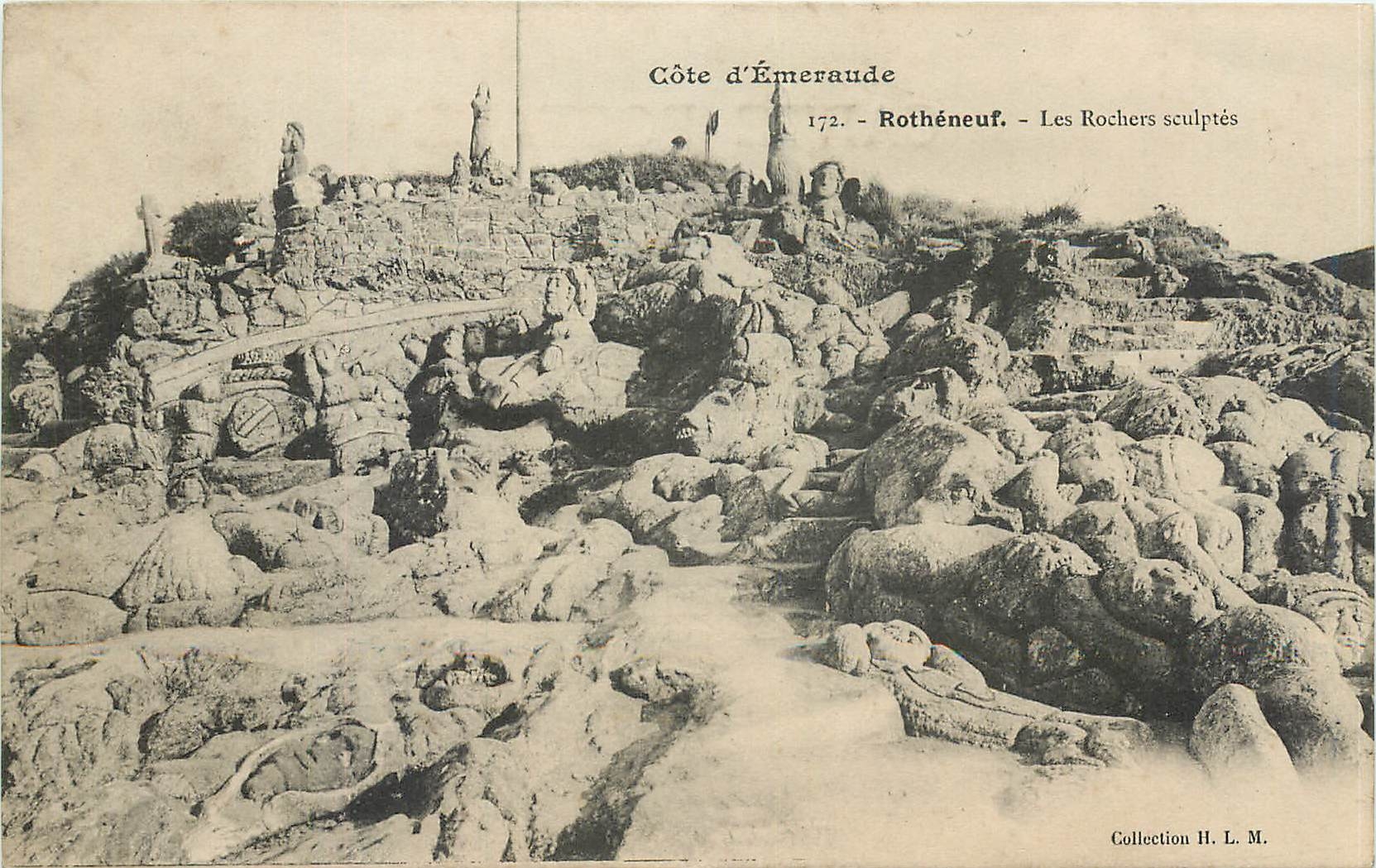 Côte d'Émeraude - Rothéneuf - Les Rochers sculptés — Collection H. L. M.