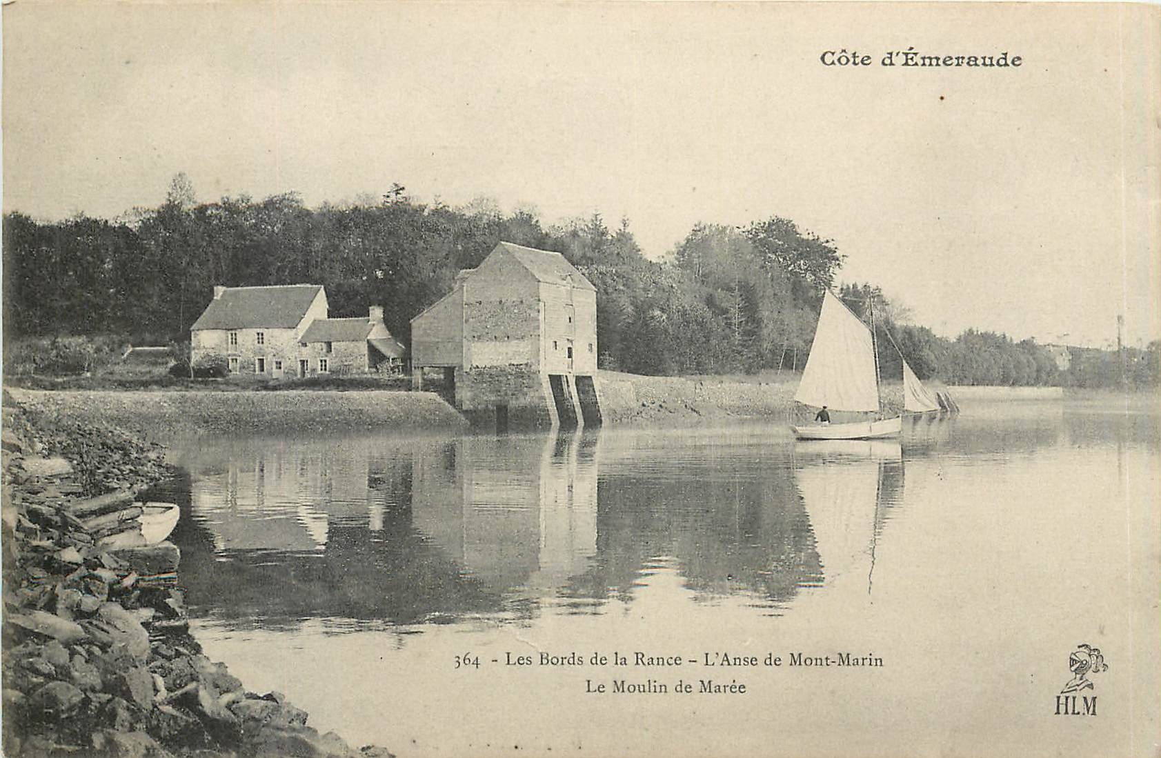 Les Bords de la Rance – L’Anse de Mont-Marin – Le Moulin de Marée — Côte d’Émeraude — HLM