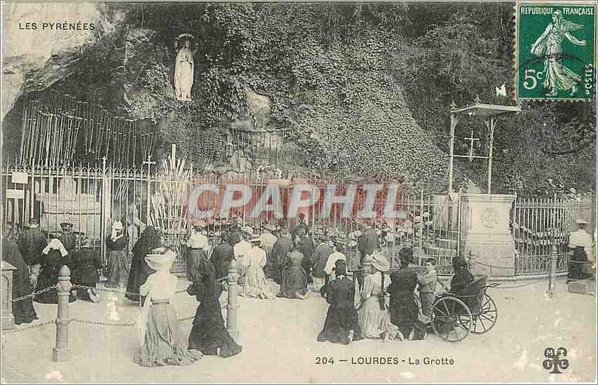 CPA Lourdes La Grotte 