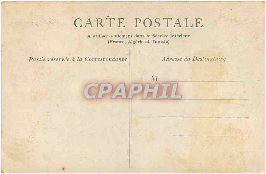 CPA Tombeau — Verso
