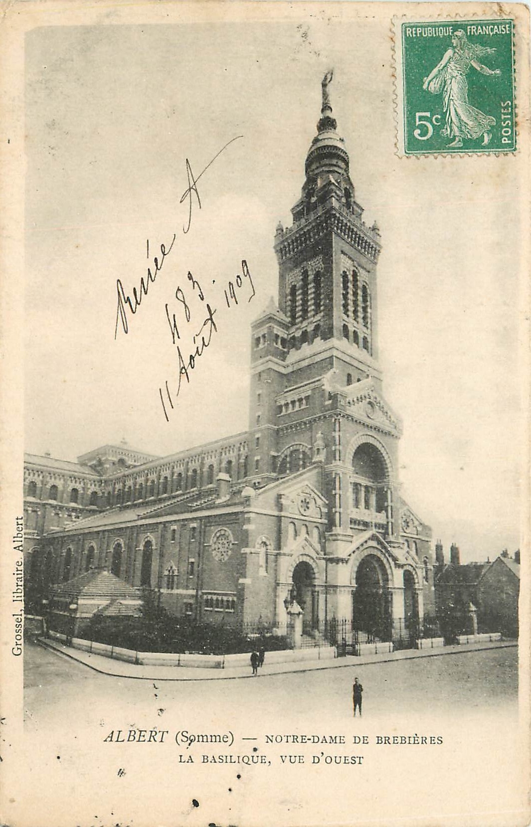 CPA Albert Somme Notre Dame de Brebieres La Basilique vue d'Ouest 