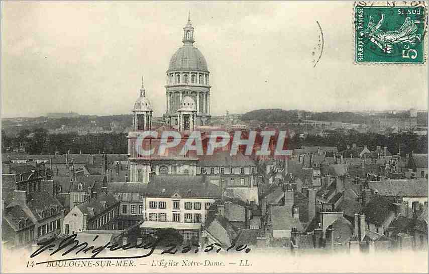 CPA Boulogne sur Mer L'Eglise Notre Dame 