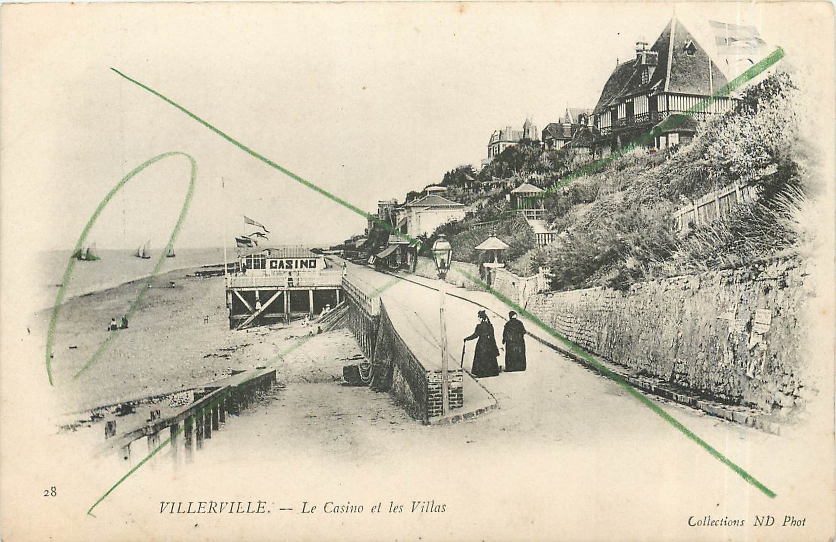 CPA Villerville Le Casino et les Villas 