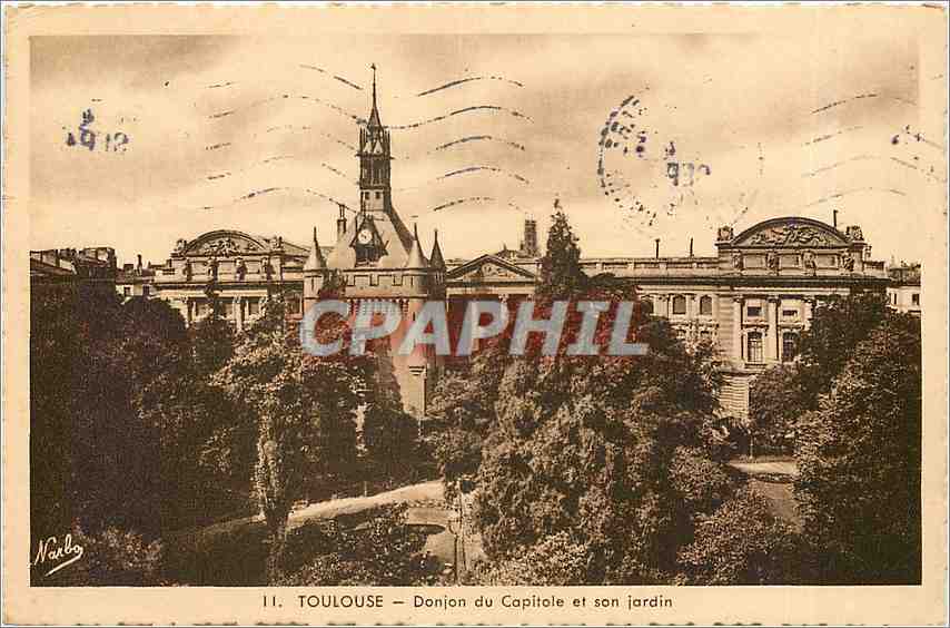 CPA Toulouse Donjon du Capitole et son Jardin 
