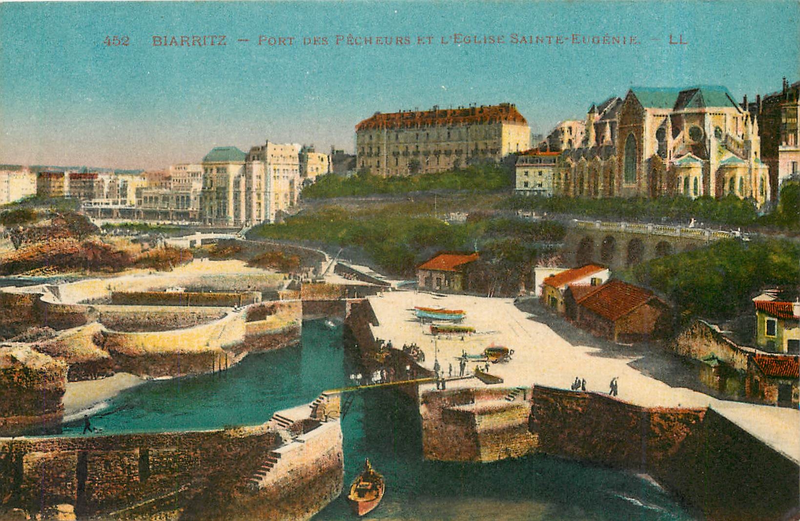 Biarritz — Fort des Pêcheurs et l'Église Sainte-Eugénie — LL, n° 452