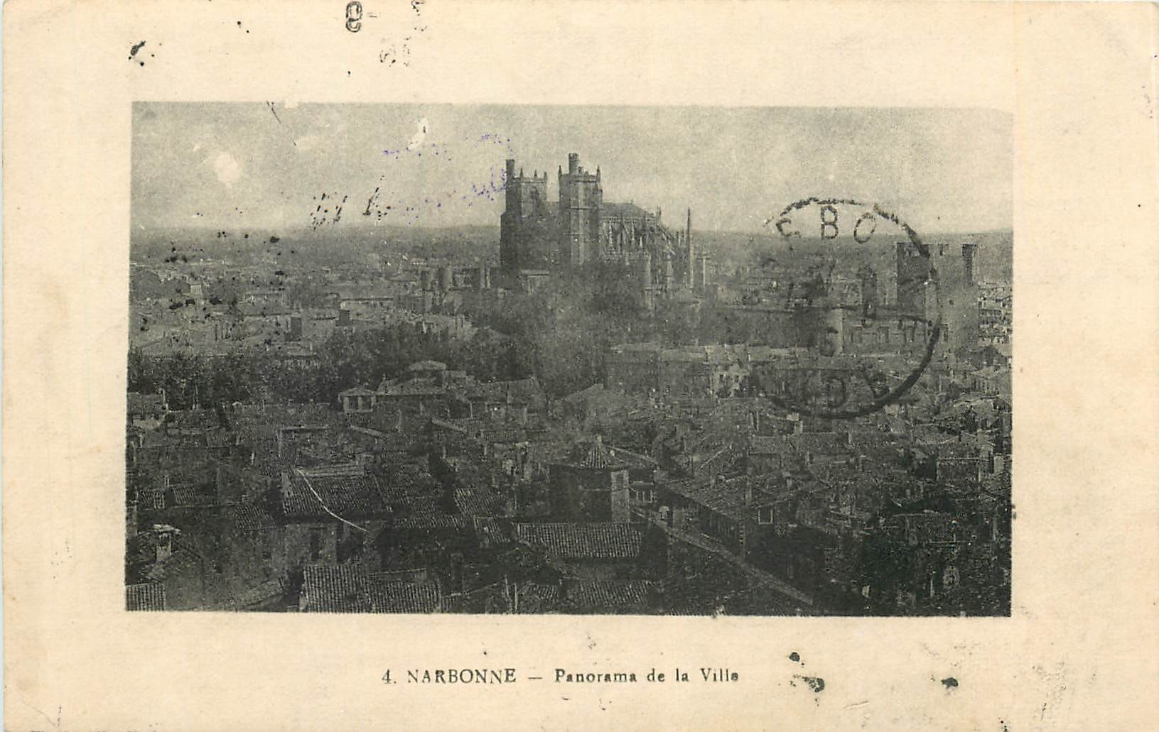 CPA Narbonne Panorama de la Ville 