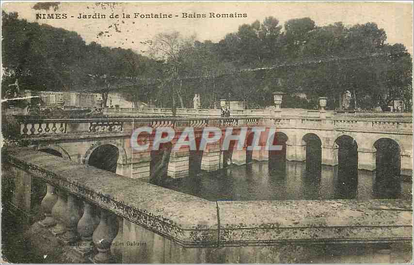 Nîmes - Fontänen-Garten - Römische Bäder — Edition der Galerien