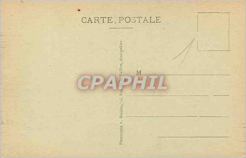 CPA Montpellier Palais de Justice  — Rückseite