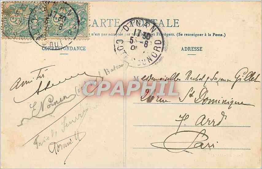 Das Grab von Châteaubriand in Saint-Malo — Verlag CPAPHIL, Nr. 1002 — Rückseite
