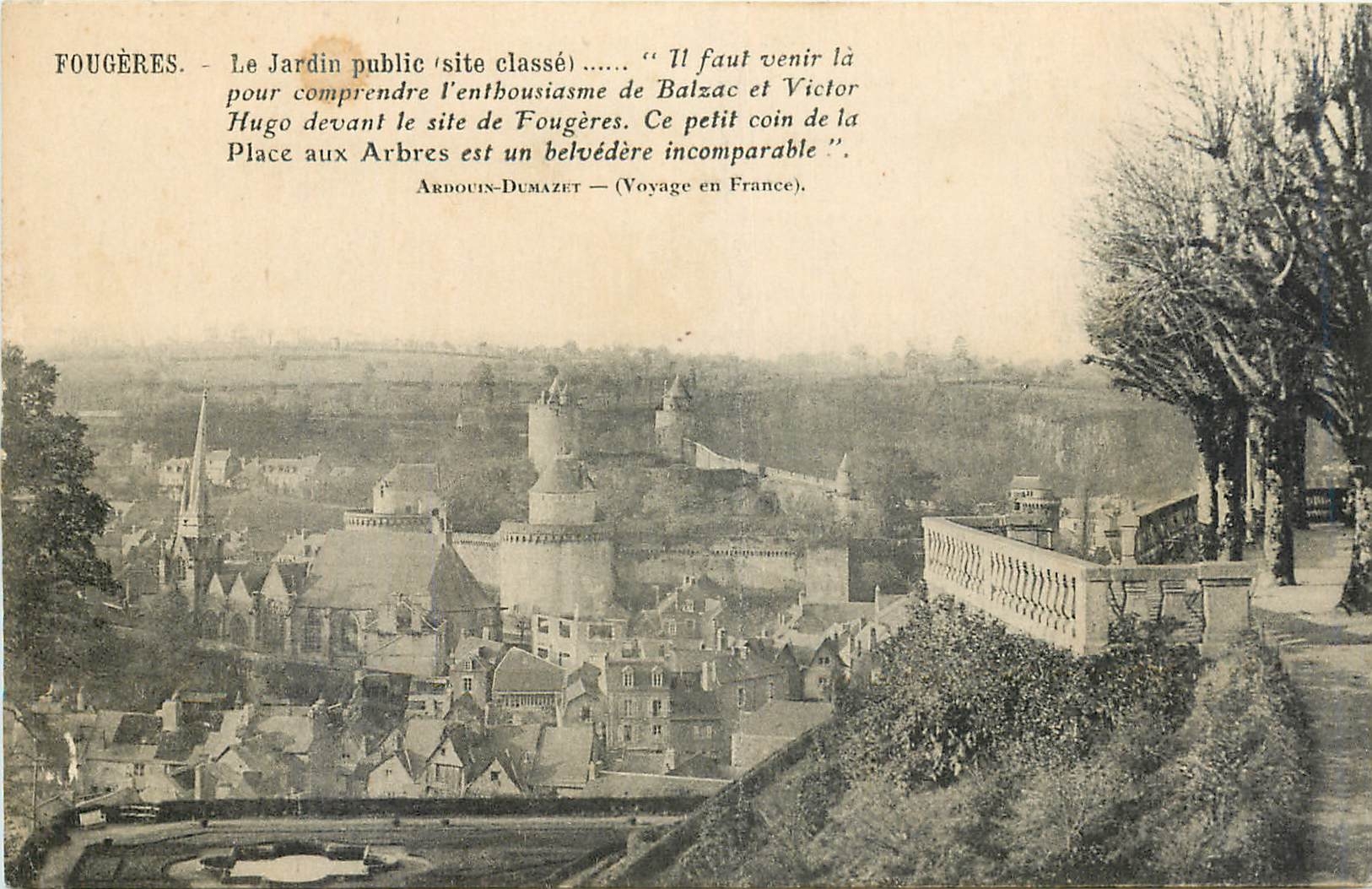 Fougères — Le Jardin public (site classé) — Ardouin-Dumazet — Voyage en France