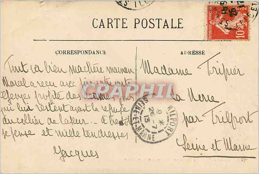 Dinard — La Malouine — Im Hintergrund Saint-Malo — LL. — n°79 — Rückseite