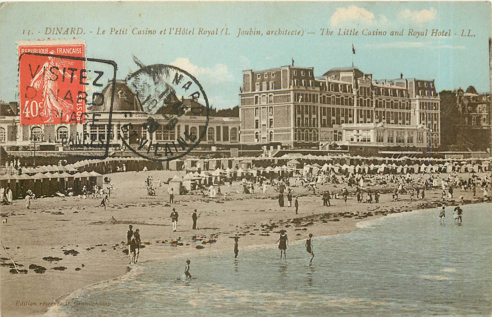 CPA Dinard Le Petit Casino et l'Hotel Royal 