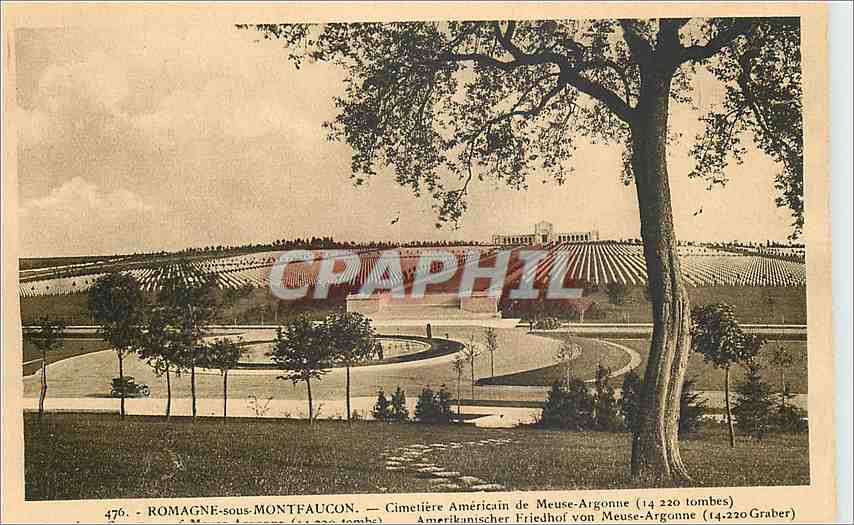 CPA Romagne sous Montfaucon Cimetiere Americain de Meuse Argonne 