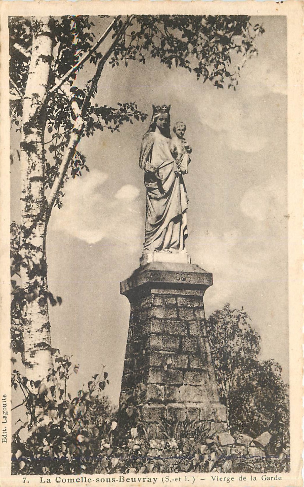 La Comelle-sous-Beuvray (S.-et-L.) — Vierge de la Garde — Edit. Légoutte n°7