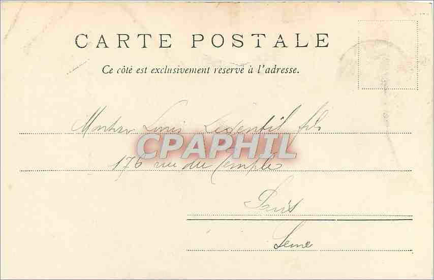 CPA Hotel Montanvert et les Aiguilles du Dru  — Rückseite