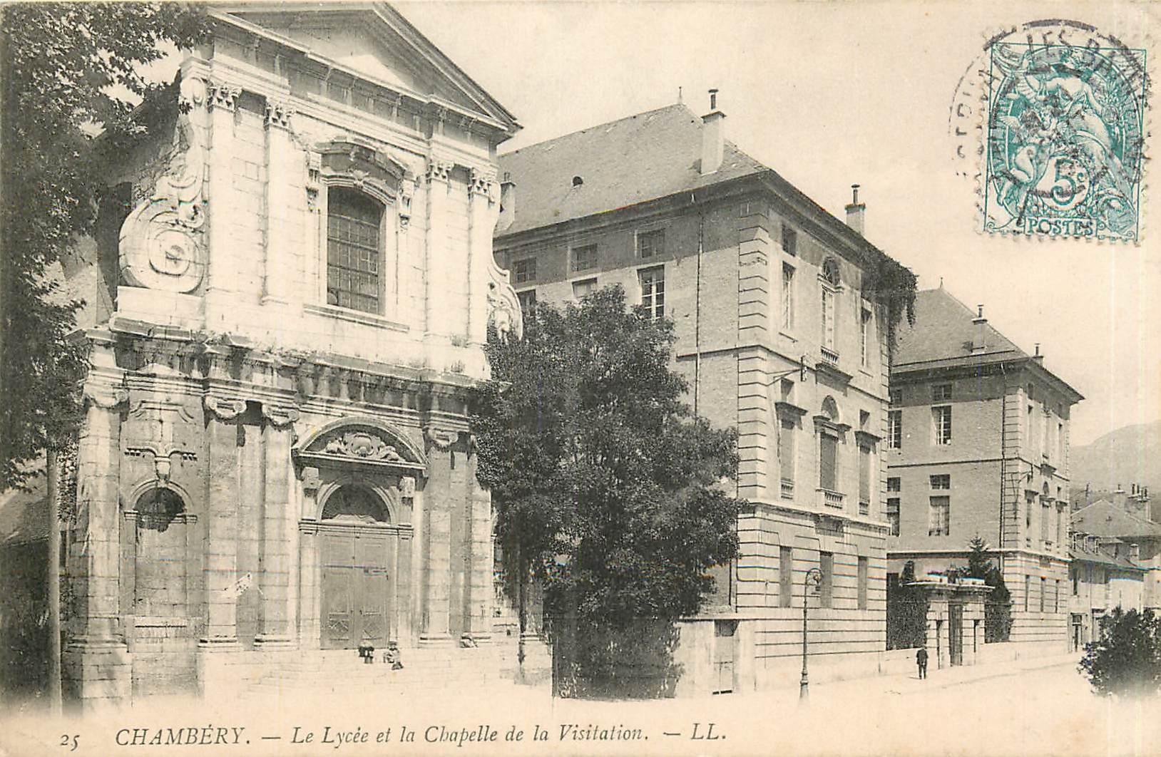CPA Chambery Le Lycee et la Chapelle de la Visitation 