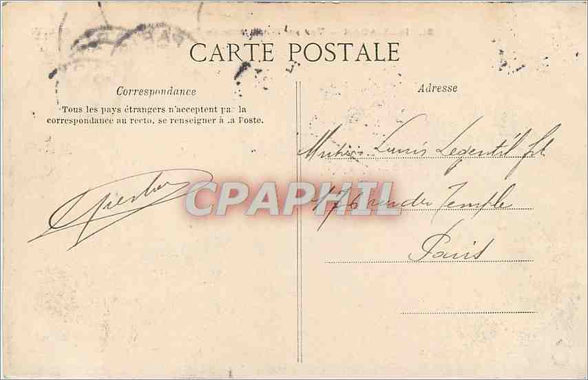 CPA Isle Adam Vue sur l'Oise  — Back
