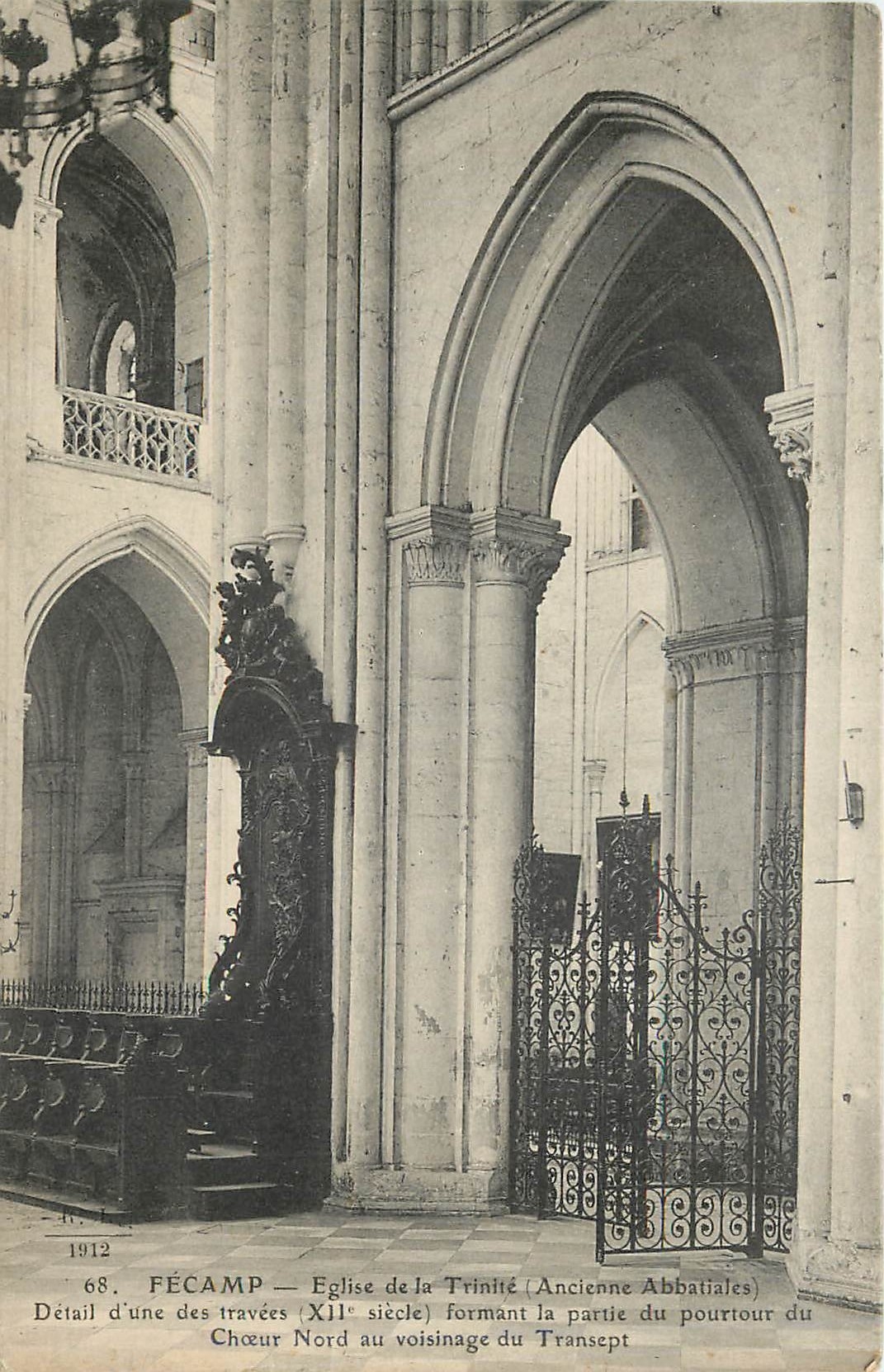 CPA Fecamp Eglise de la Trinite Ancienne Abbatiales 