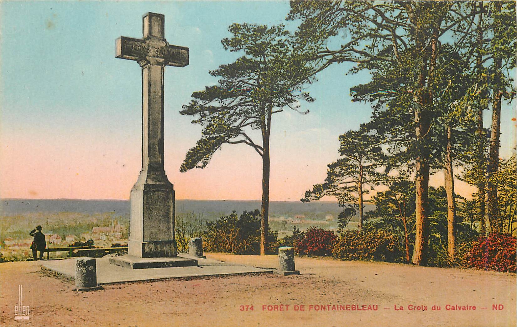 CPA Foret de Fontainebleau La Croix du Calvaire 