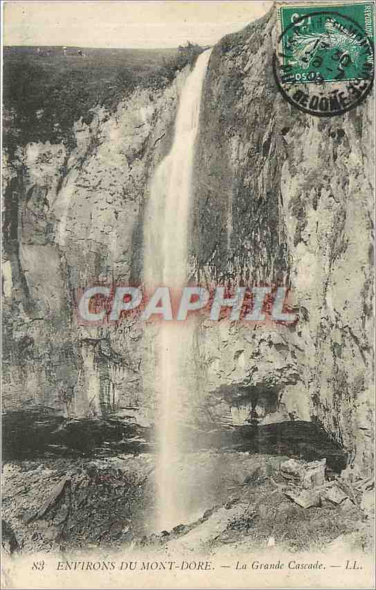 CPA Environs du Mont Dore La Grande Cascade 