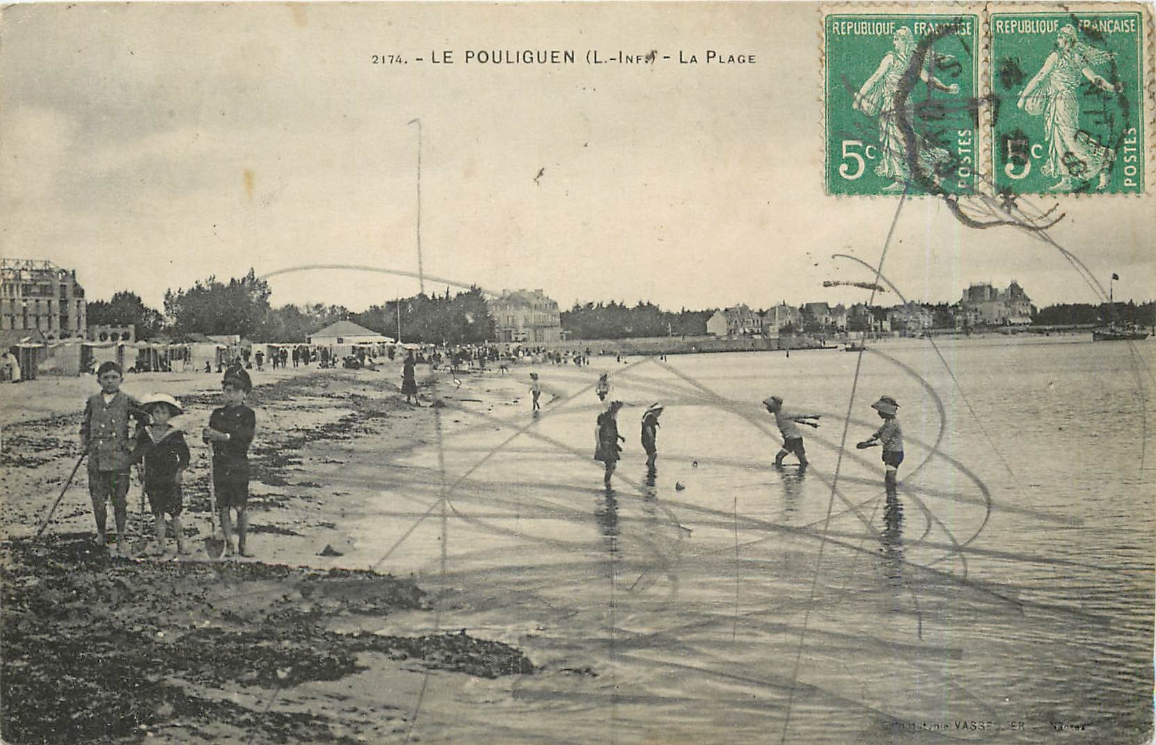 CPA Le Pouliguen La Plage 