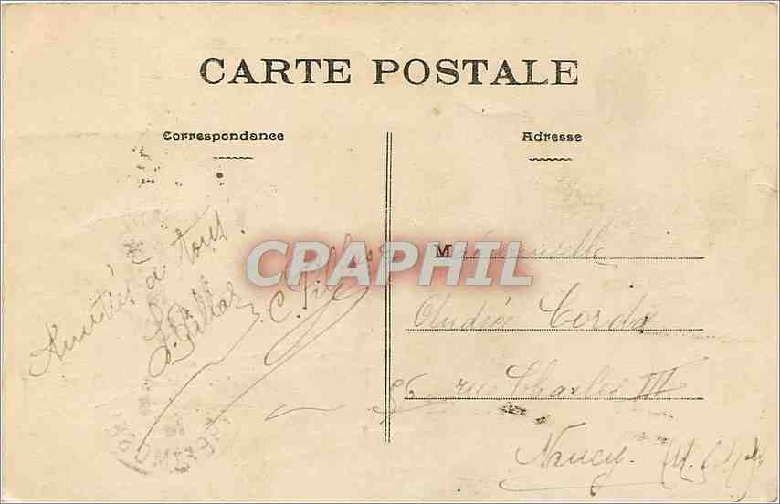 CPA Le Pouliguen La Plage  — Back