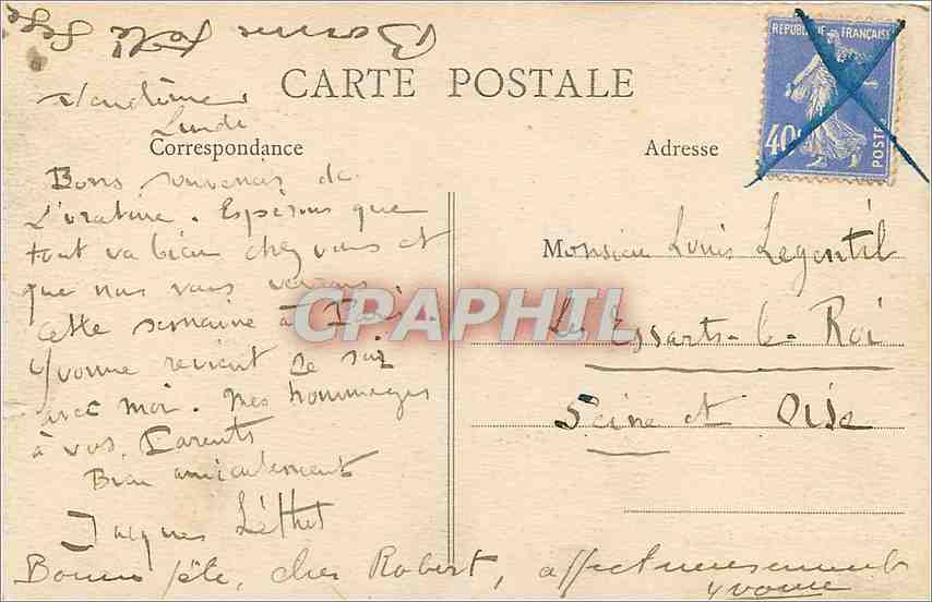 CPA Vendome Eglise de la Trinite Les Stalles Les Mendiants Cote droit  — Rückseite