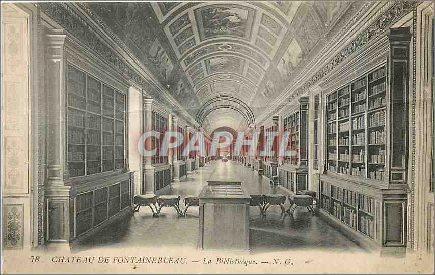 Château de Fontainebleau — La Bibliothèque — N. G.