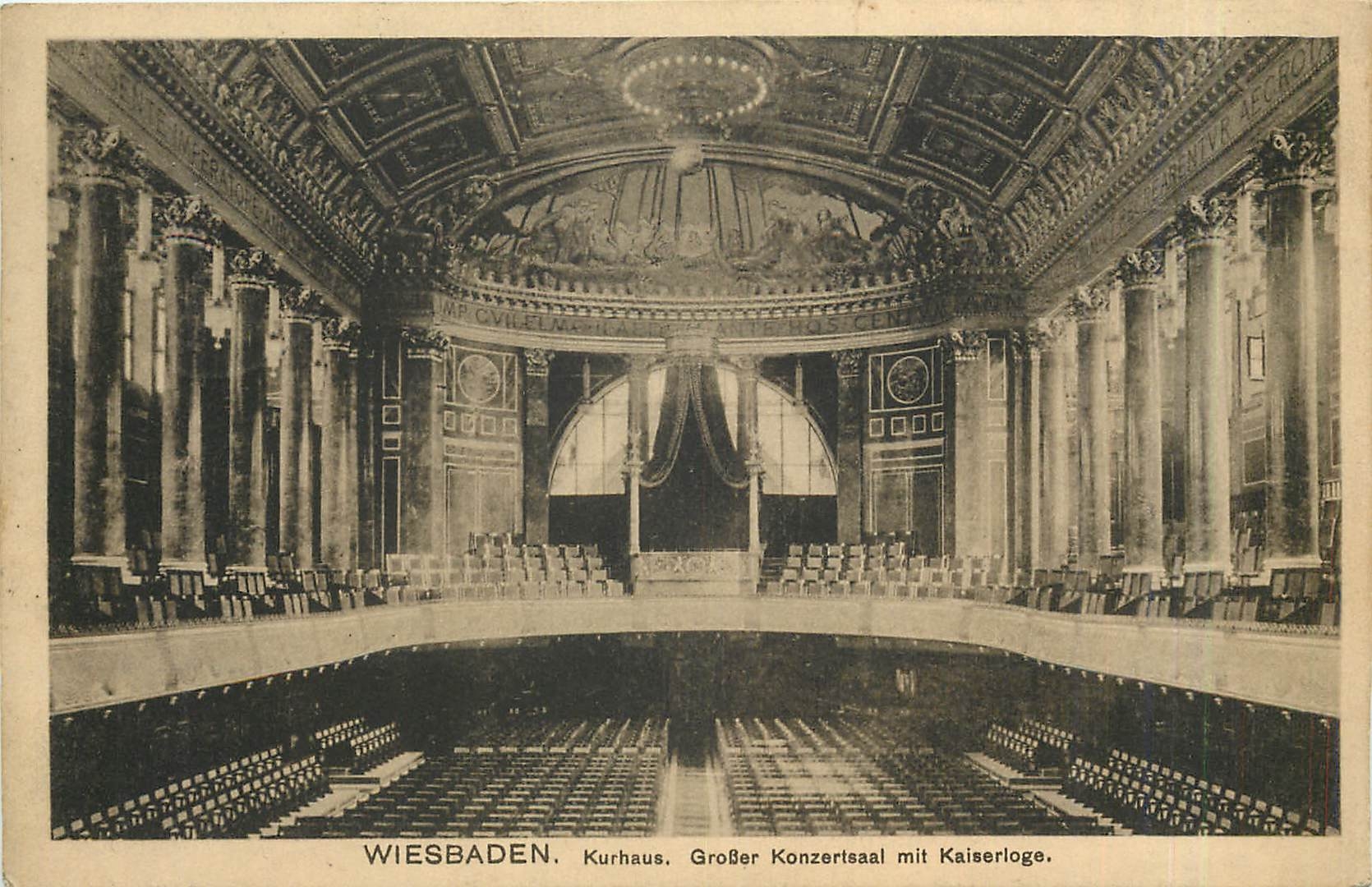 CPA Wiesbaden Kurhaus Grosser Konzertssal mit Kaiserloge 