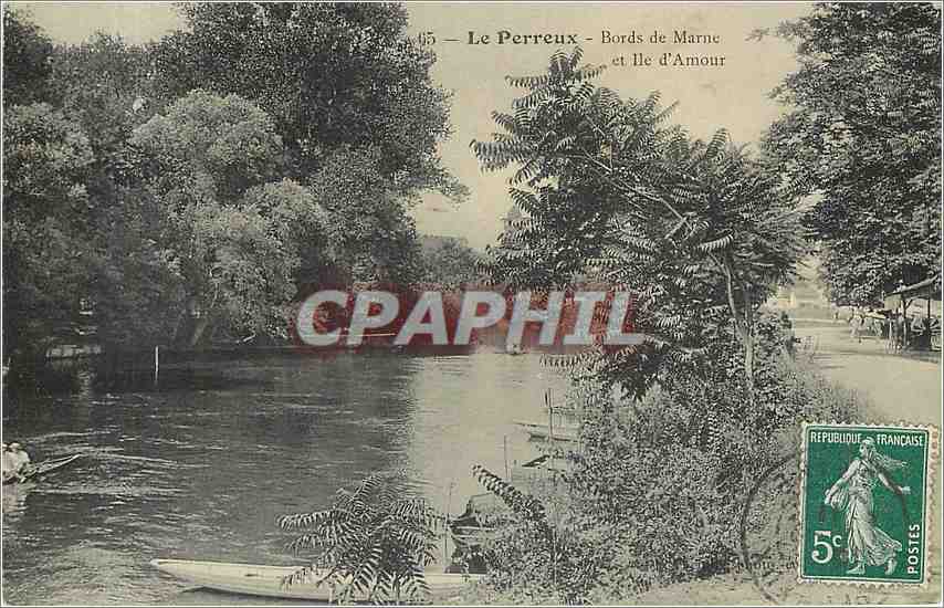 CPA Le Perreux Bords de Marne et Ile d'Amour 