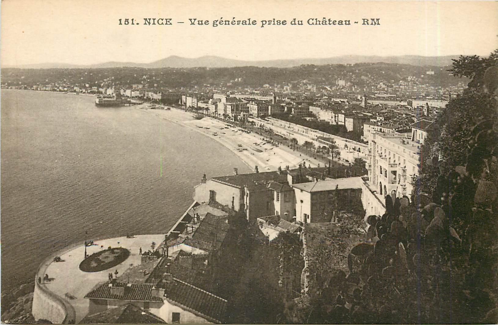 CPA Nice Vue generale prise du Chateau 