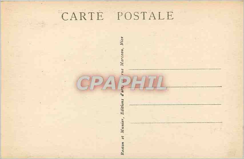 CPA Nice Vue generale prise du Chateau  — Rückseite