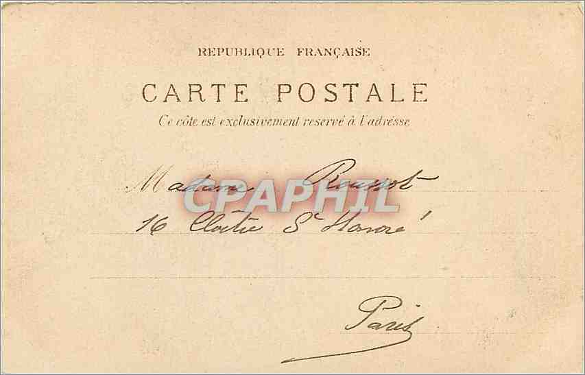 CPA Nice La Promenade des Anglais  — Rückseite