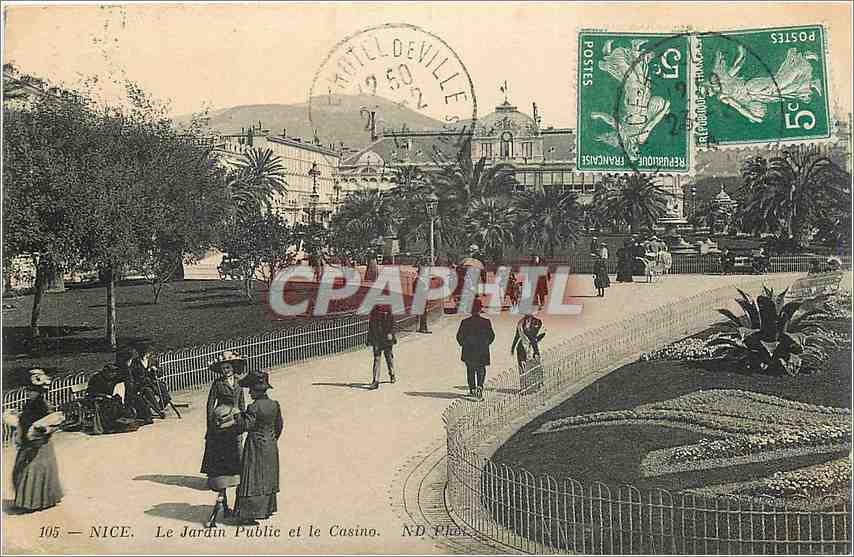 CPA Nice Le Jardin Public et le Casino 