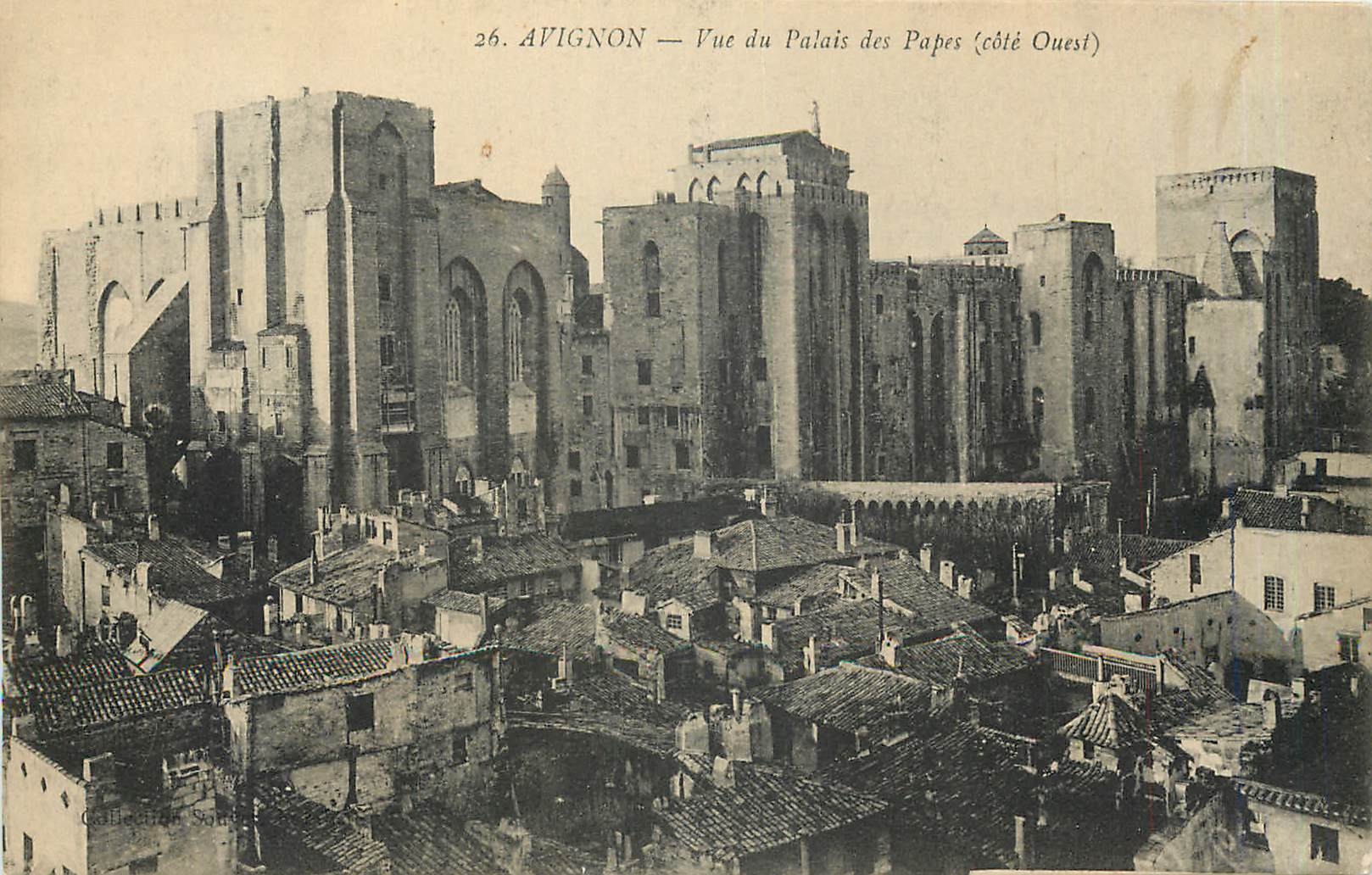 CPA Avignon Vue du Palais des Papes cote Ouest 
