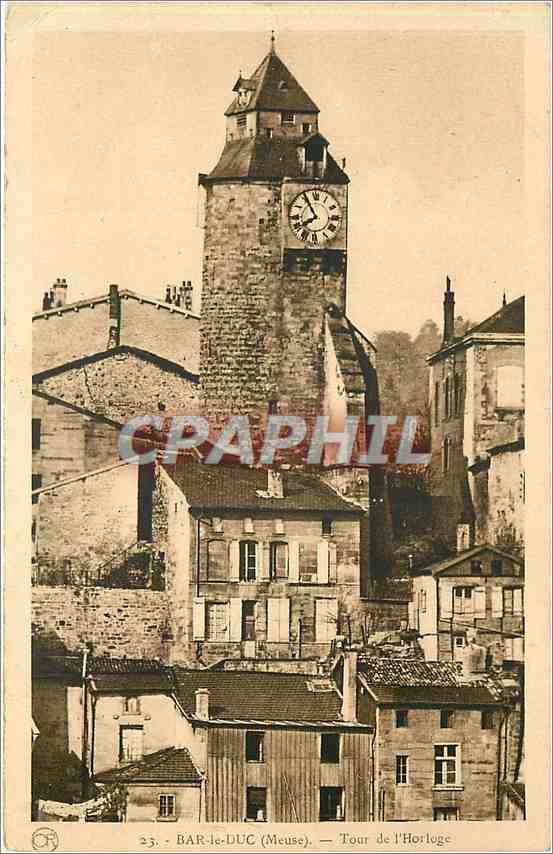 CPA Bar le Duc Meuse Tour de l'Horloge 