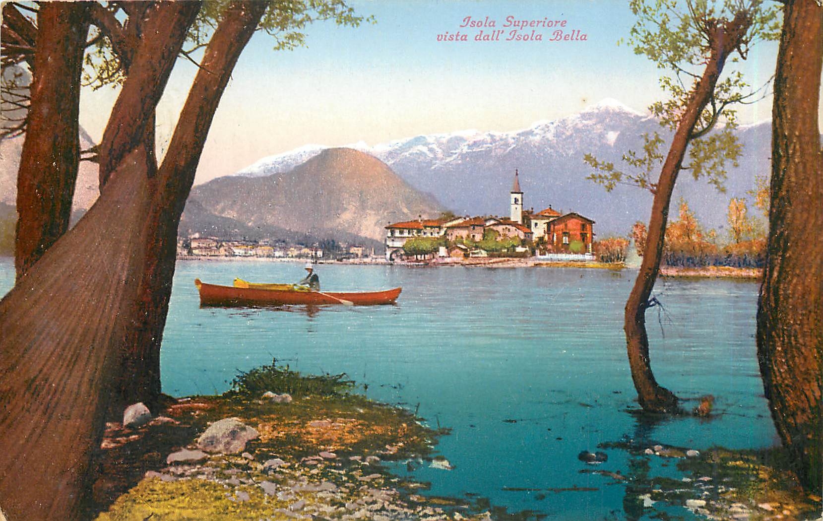 CPA Isola Superiore vista dall Isola Bella 