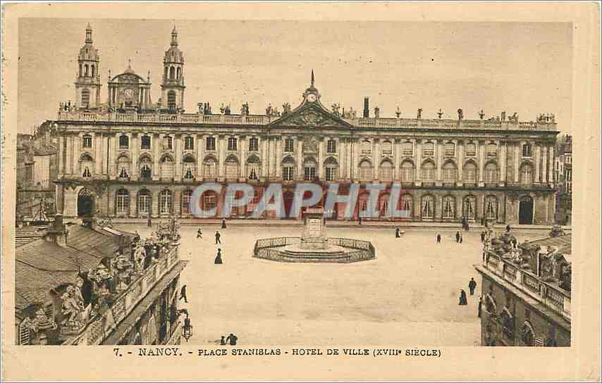 CPA Nancy Place Stanislas Hotel de Ville 