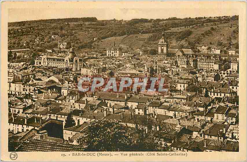 CPA Bar le Duc Meuse Vue generale Cote Sainte Catherine 