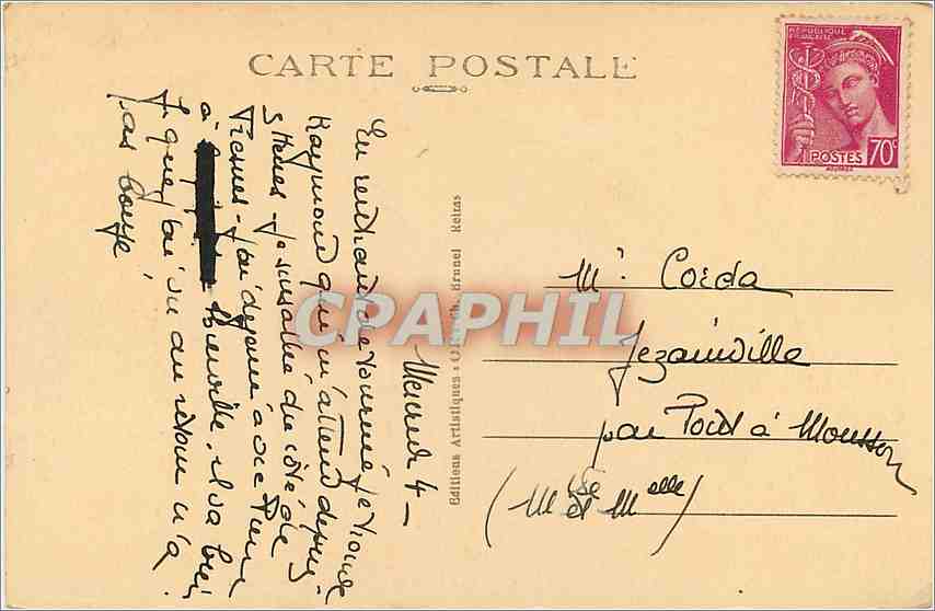 CPA Bar le Duc Meuse Vue generale Cote Sainte Catherine  — Rückseite