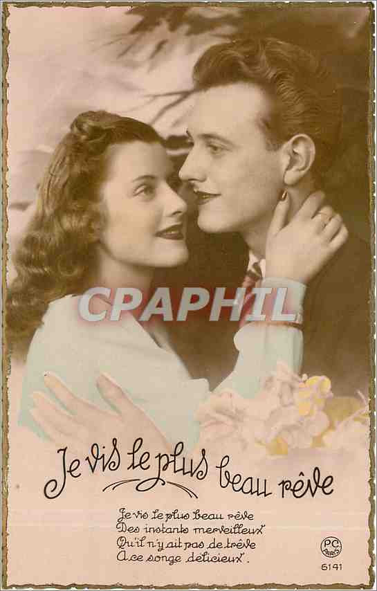 CPA Je vis le plus beau reve Femme
