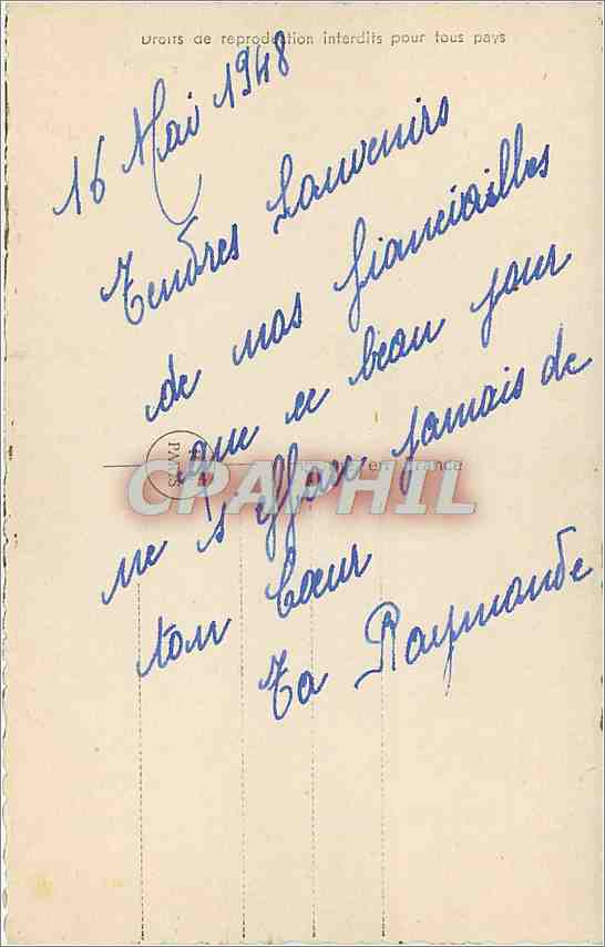 CPA Je vis le plus beau reve Femme — Rückseite