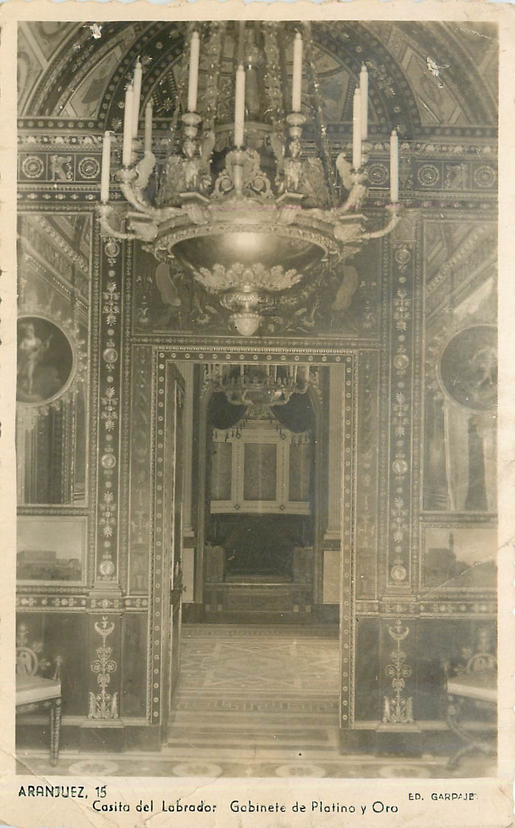 Aranjuez, 15 — Casita del Labrador, Gabinete de Platino y Oro — Éd. Garpaje