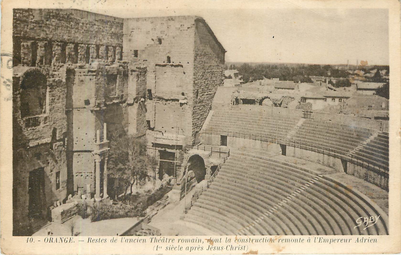 CPA Orange Restes de l'Ancien Theatre romain 