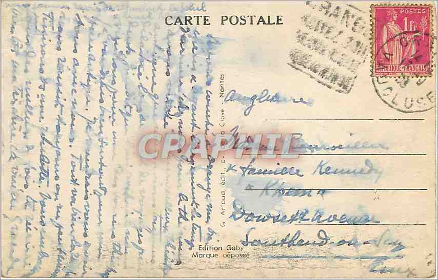 CPA Orange Restes de l'Ancien Theatre romain  — Rückseite