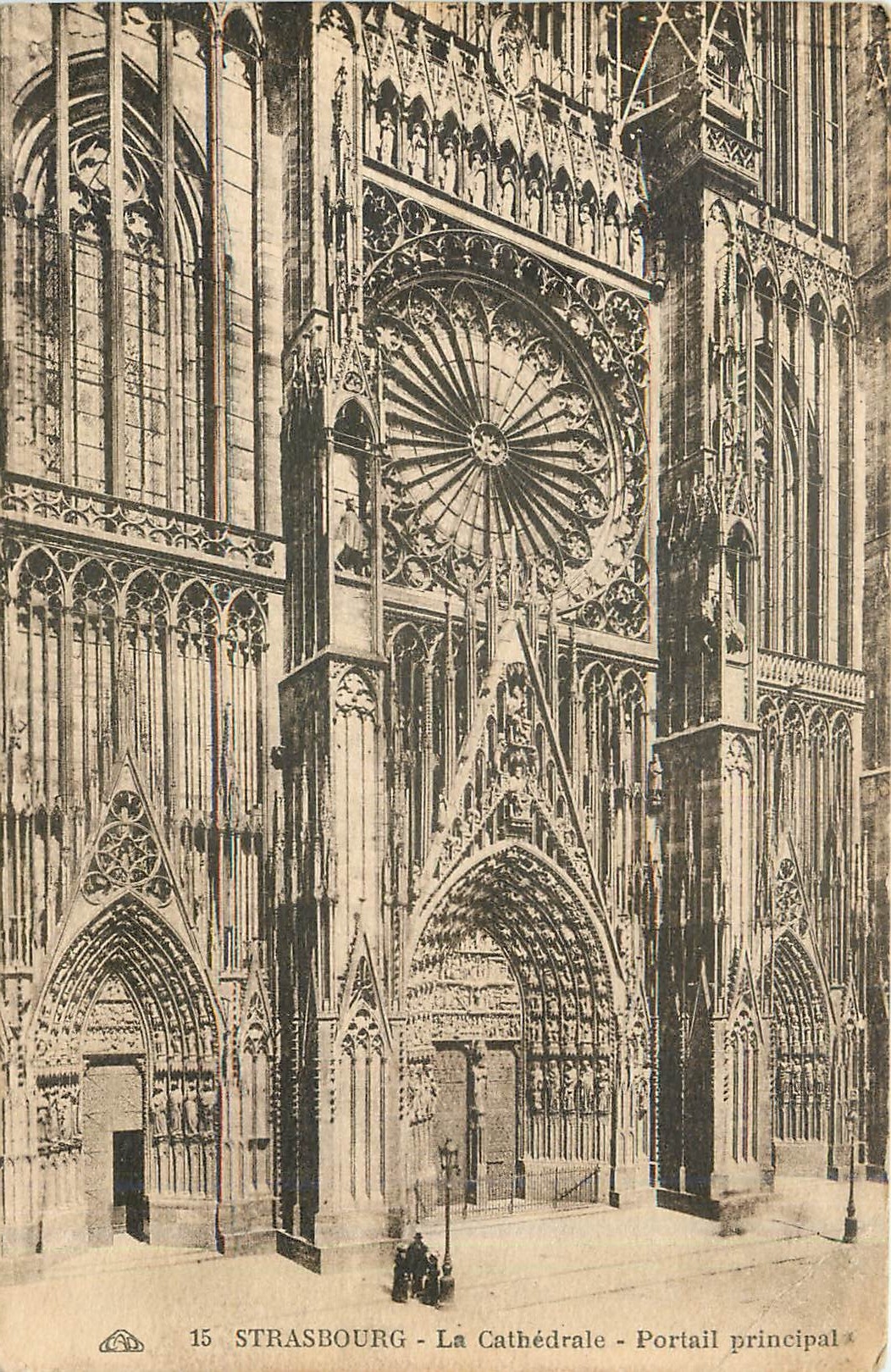 CPA Strasbourg La Cathedrale Portail Principale 