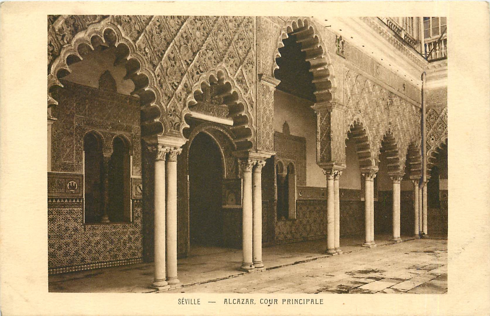 CPA Seville Alcazar Cour Principale 